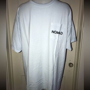 New Baby Blue Nomad Tshirt size med Free Wandering Traveler Super Soft